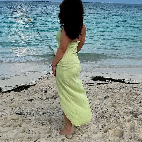 Toperth Pleated aysmmetrical front, maxi dress - Picture 5 of 7